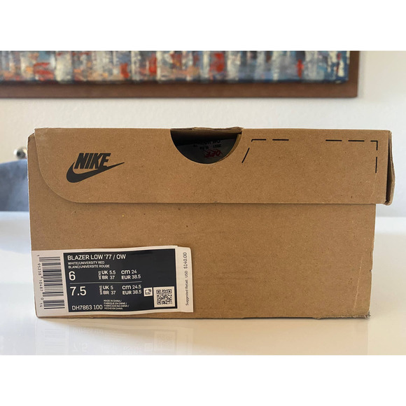 Nike Blazer Low Off-White University Red main image 5